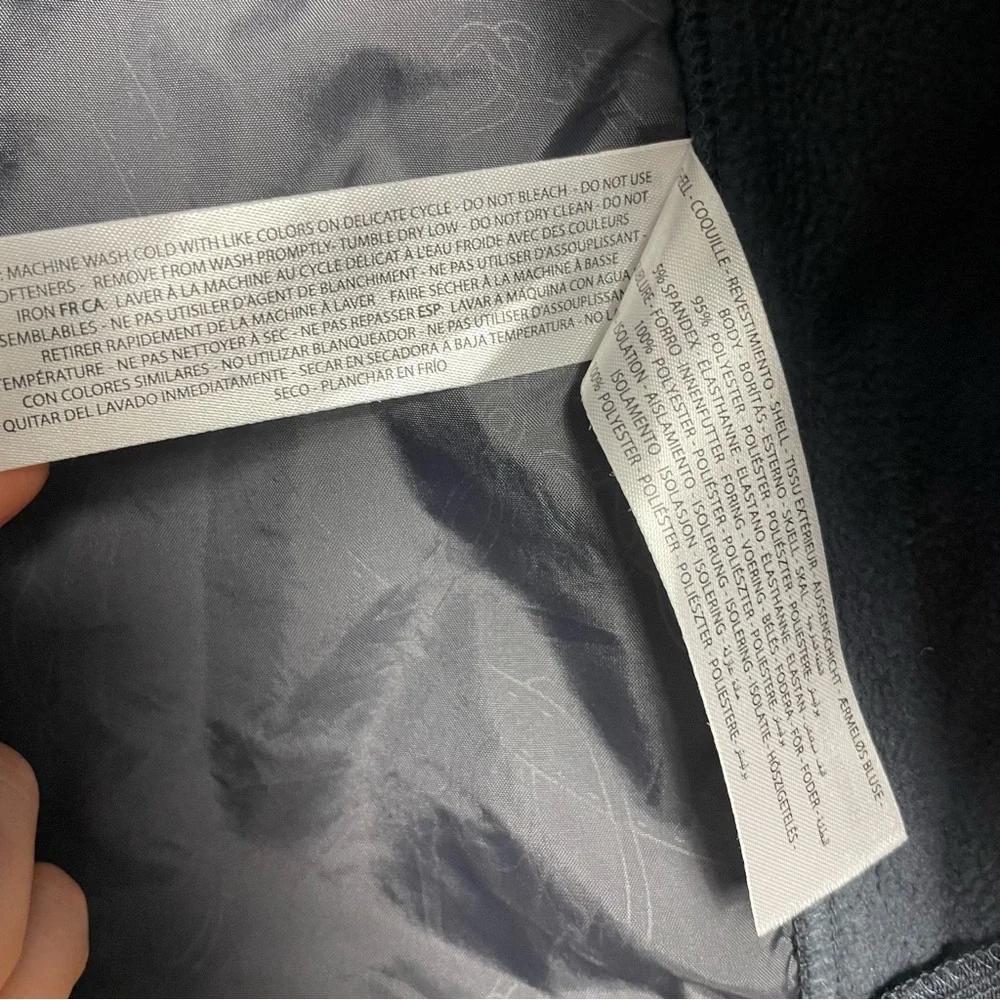 ARIAT vanquish full zip grey/blue jacket with ariat tek, size small - Picture 11 of 11